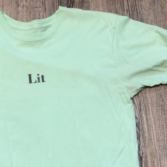 Cooke Collective Mint Green "Lit" Short Sleeve Tee - Picture 3 of 7